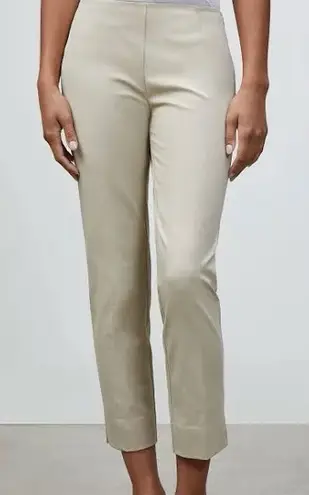 Lafayette 148 New York Blecker Cotton Blend Pants in Khaki Size 6