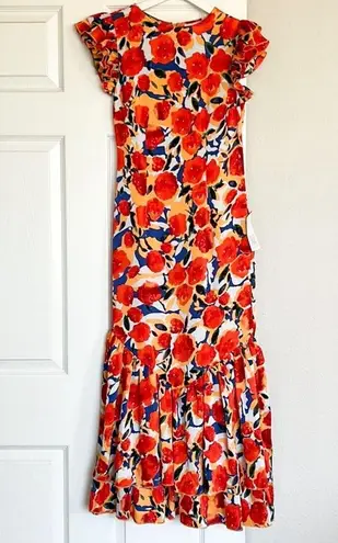 NWT Never Fully Dressed Frieda Maxi Ruffled Dress Size 2
