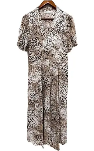 Faithfull the Brand Meadows Midi Dress in Signe Animal Print Size 6 Summer