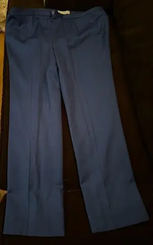 Buttons Jimmy Gamba Blue Vintage Pant Suit Set Sz 16 Fabric Bell Sleeves Collard