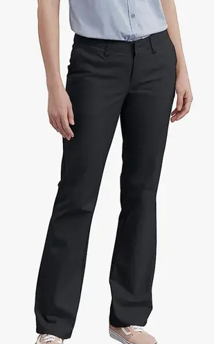 Dickies Women's Slim Fit Boot Cut Leg Twill Pant