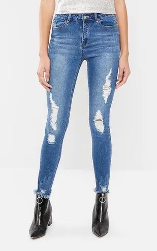 Missguided  Anarchy Distressed ripped skinny jeans