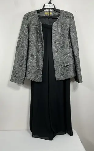 Womans Party Jacket & Pants Set 14 Black