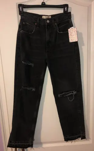 Free People Lita High Rise Black Jeans