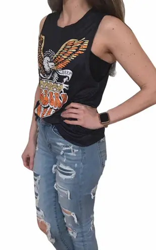 New American Bald Eagle Free Bird Tank Top. Black