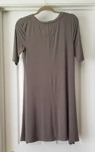 cupio Khaki Green T-Shirt Dress