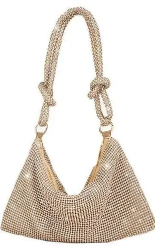 NWOT Gold Rhinestone evening bag, perfect for a night out / special occasion!