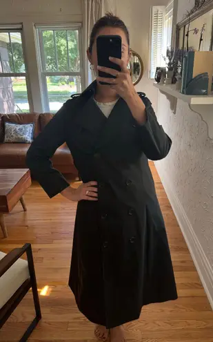 KNOT STANDARD Loro Piana System Black Trench Coat