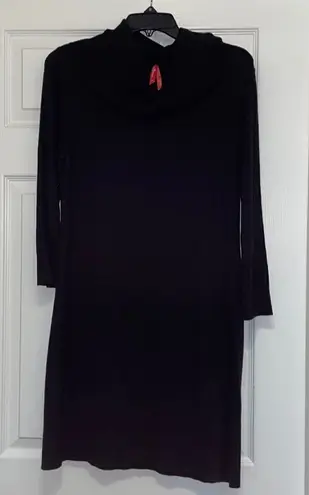 ✨Ruby Ribbon Black Long Sleeved Cowl Neck Sweater Dress Black Size XS