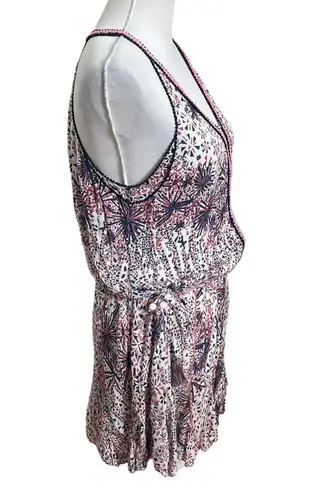 Poupette St. Barth Nola Mini Dress Tank Bohemian Slinky Weave Womens Size Small