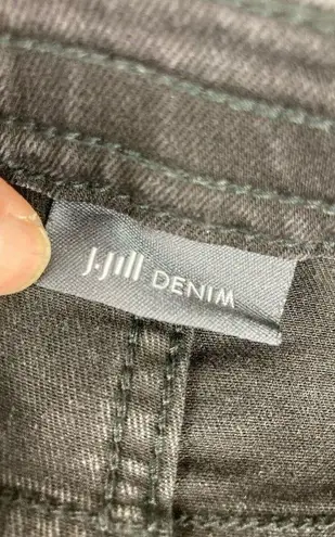 J.Jill 2- Denim Black 5 Pocket Legging Jeans Womens Petite Size 10 Stretch Casual