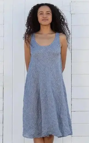 CP Shades Bree Dress in Chambray 100% Linen Size M LIKE NEW