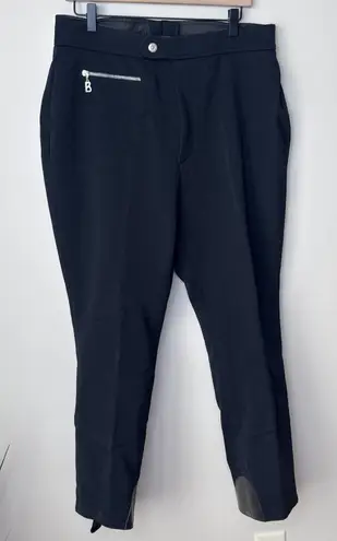Bogner Sport Women's Softshell Ski Pants in Black Size 16 Stirrups Snow Guard