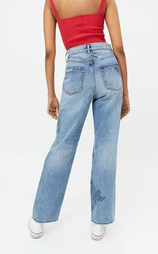 BDG Loose Straight Jean - Embroidered Crossword NWT