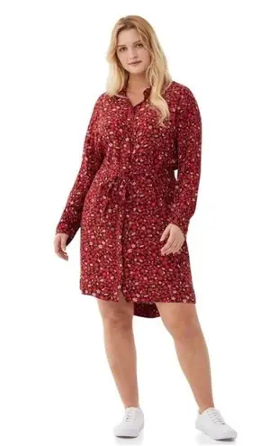 Free Assembly Women's Floral Button