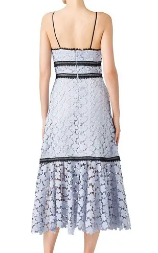 Jill Stuart Jill Blue Lace Elle Dress Size 8 Vintage Inspired Romantic