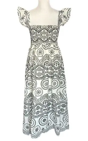 Sunday Up Eyelet Embroidered Dress Size L