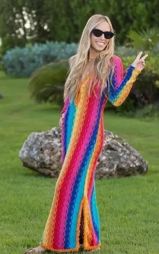 Alexis  - SOLEI DRESS - RIO Size Large Rainbow