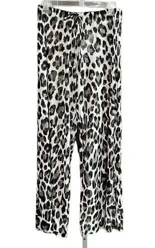 Jordan Taylor Beachwear leopard print sheer pants