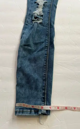 Mudd FLX Stretch High Rise Ankle Distressed Jegging Jeans Size 0