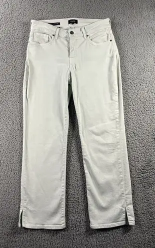 NYDJ Jeans Women 6 Marilyn Straight Mid Rise Lift Tuck Classic Modern Mint Green