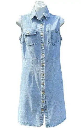 Newport News Vintage Jeanology Light Blue Denim mini dress