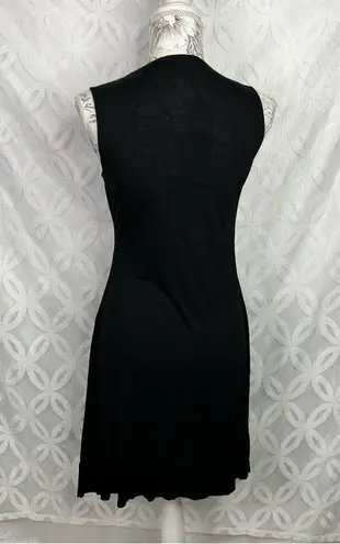 ALLSAINTS Jayda Black Faux Wrap Jersey Sleeveless Dress Size S NWT
