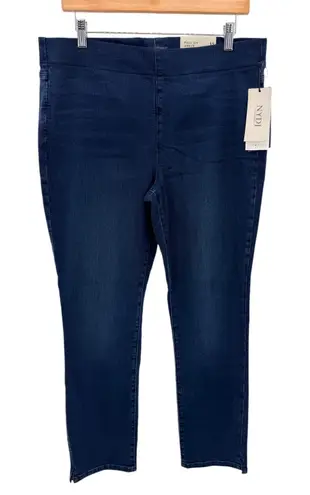 NYDJ Alina Pull-On Ankle Skinny Jeans Mason Blue Lift Tuck Denim Stretch 12 NWT