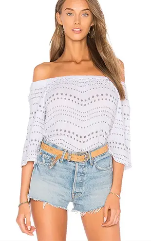 Michael Stars Daisy Off The Shoulder Top in White