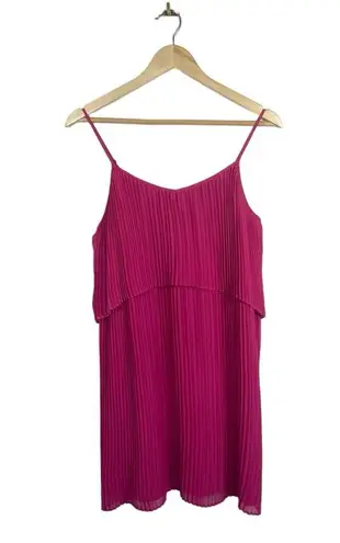 BCBGeneration  Pleated Popover Mini Dress in Pink Size S