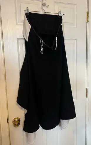 L'Academie Lennox Mini Dress in Black & White