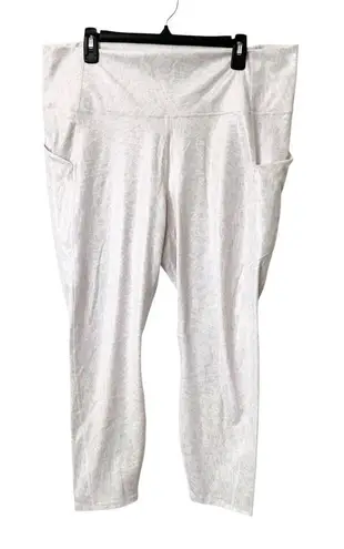 Fabletics  Oasis‎ High Waisted 7/8 Mermaidcore Pocket Athletic Leggings Size 2X - Image 1