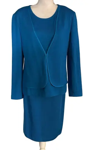 St. John Collection Size S 8 Three 3 Piece Knit Skirt Set Shell Cardigan Wool - Image 1