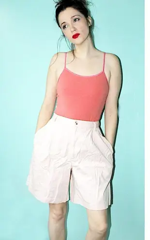 PALMETTO's Pink Vintage 1990's High Waisted Bermuda Shorts Size undefined
