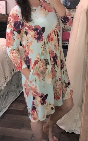 Honeyme floral dress size large boho