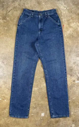 Vtg 90s Lee Riders Women's Jeans 8L Blue High Rise USA Made Chore Utility Denim Size undefined