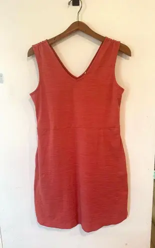 Toad & Co Tech Tomboy Tank Dress Heathered Red Pink Medium Outdoors Athletic