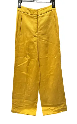 Wilfred (Aritzia) mustard yellow wide leg pants. Size 0.