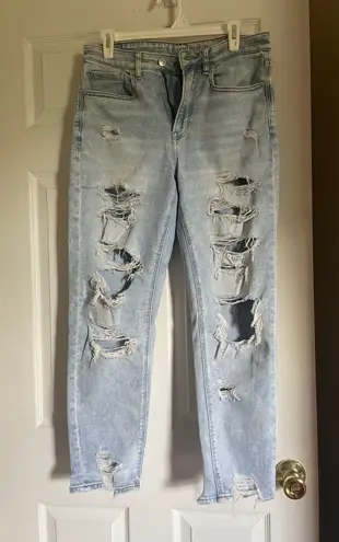 American Eagle Distressed Mom Jeans