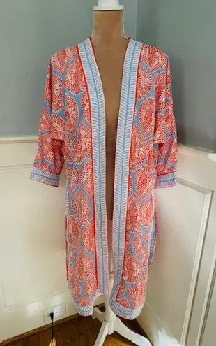 Gretchen Scott Kimono Jacket Resort Wear Open Front Jacket XS/S