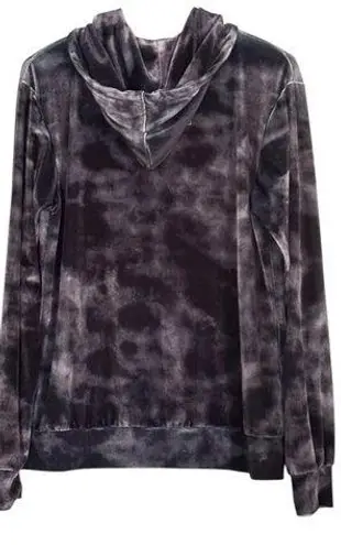 Aviator Nation Velvet Grey Black Tie Dye Full Zip Hoodie. NWT RARE