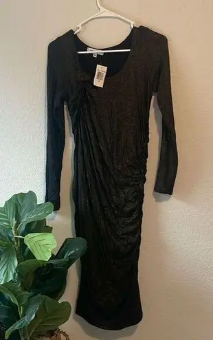 The Vanity Room NWT  size medium black with gold shimmer dress