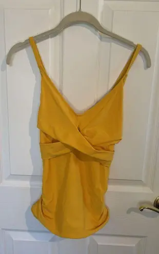 Beachsissi Tankini Top Golden Yellow XL Adjustable Straps Beach Vacation