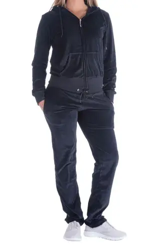 Black Velour Tracksuit