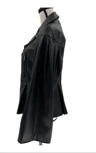 BCBGMAXAZRIA  Faux Leather Asymmetrical Moto Jacket