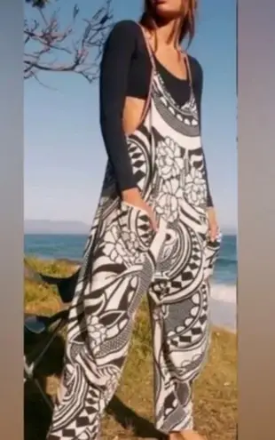 FP Movement Hot Shot Printed Onesie Padma Black Combo Size Medium