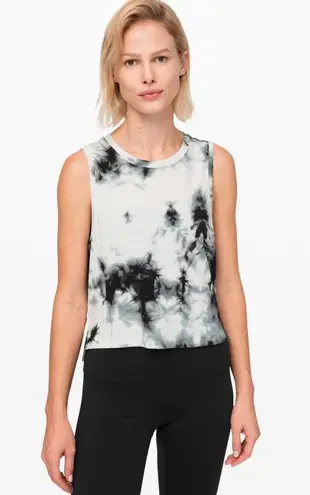 Lululemon  Train to Be Tank Top Muscle Tank Shibori Deep Coal Tie Dye Size 4 - Image 1