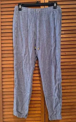 Ellen Tracy Linen Women’s Blue Wash Pants Sz S