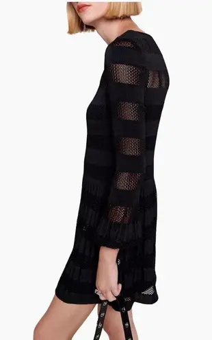 Maje Short Openwork Knit Dress