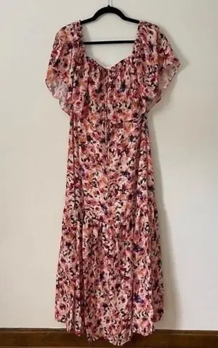 Catherine Malandrino off shoulder halter tiered dress Size medium